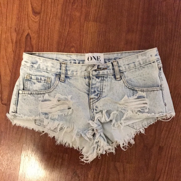 One Teaspoon Pants - One teaspoon ‘trash whores’ shorts